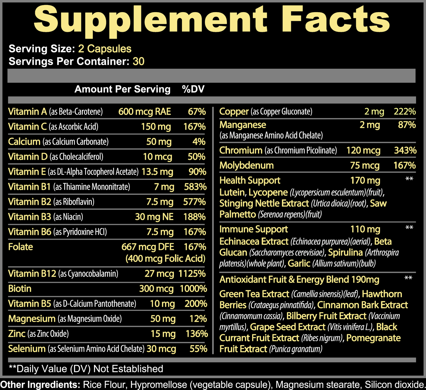 Complete Multivitamin, 60 capsules